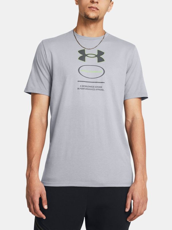 Under Armour Under Armour UA M Branded Gel Stack SS T-shirt Siv