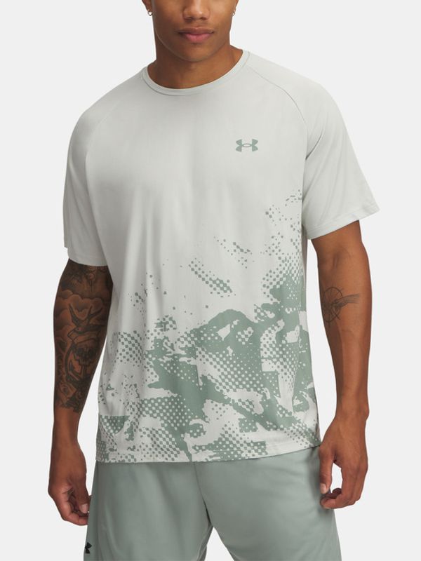 Under Armour Under Armour UA M Tech Face SS T-shirt Zelen