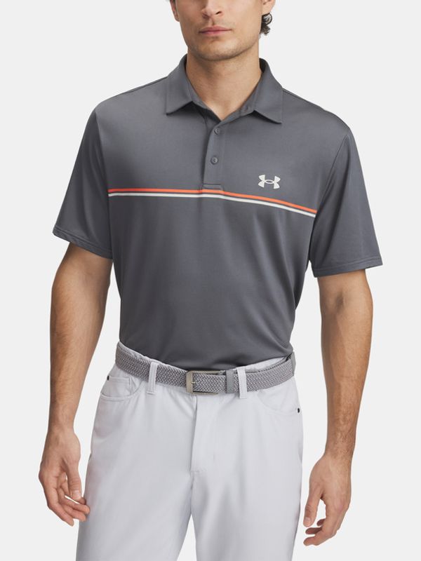 Under Armour Under Armour UA Playoff 3.0 Stripe Polo T-shirt Siv