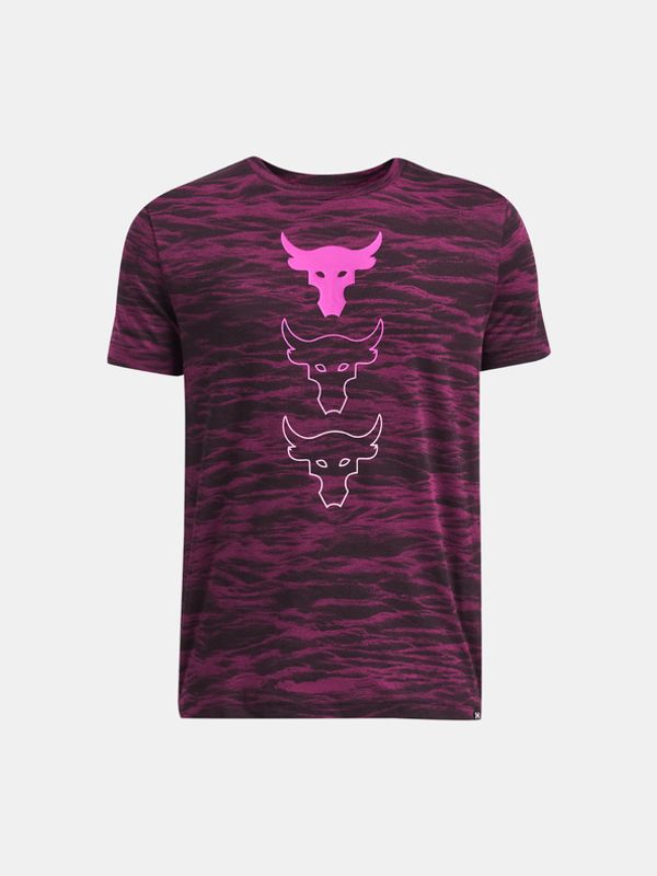 Under Armour Under Armour UA Project Rock B Three BB AOP SS T-shirt Lilav