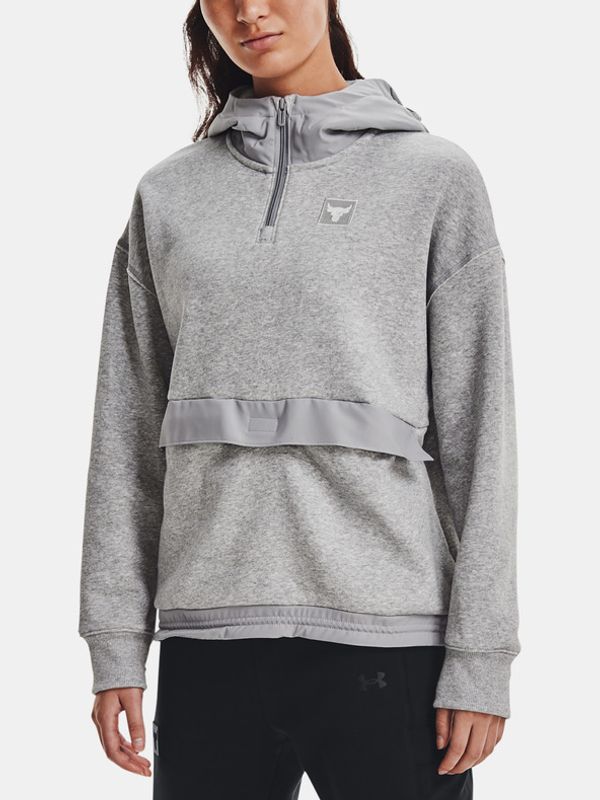 Under Armour Under Armour UA Project Rock Fleece 1/4 Zip Sweatshirt Siv