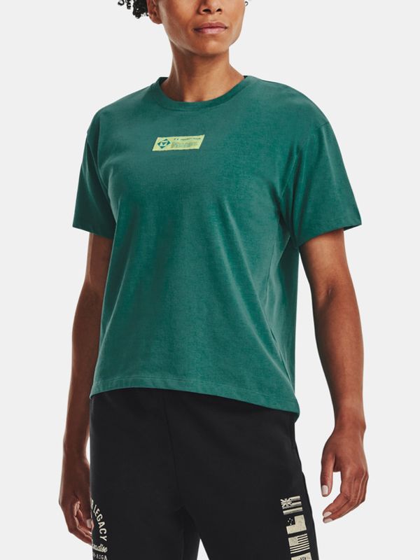 Under Armour Under Armour UA Project Rock Globe SS T-shirt Zelen