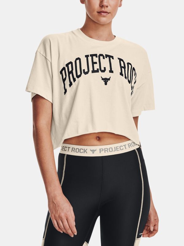 Under Armour Under Armour UA Project Rock SS Crop T-shirt Bezhov