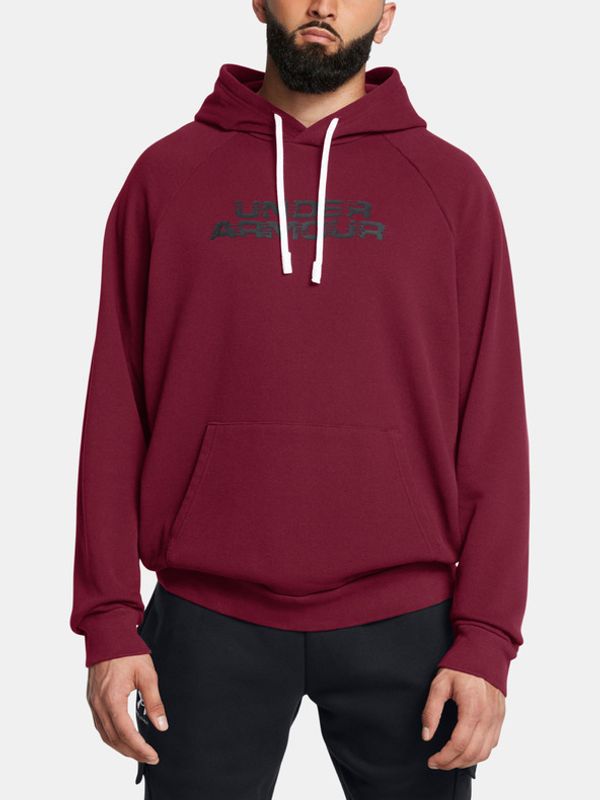 Under Armour Under Armour UA Rival Flc Txtr CG Hoodie Sweatshirt Cherven