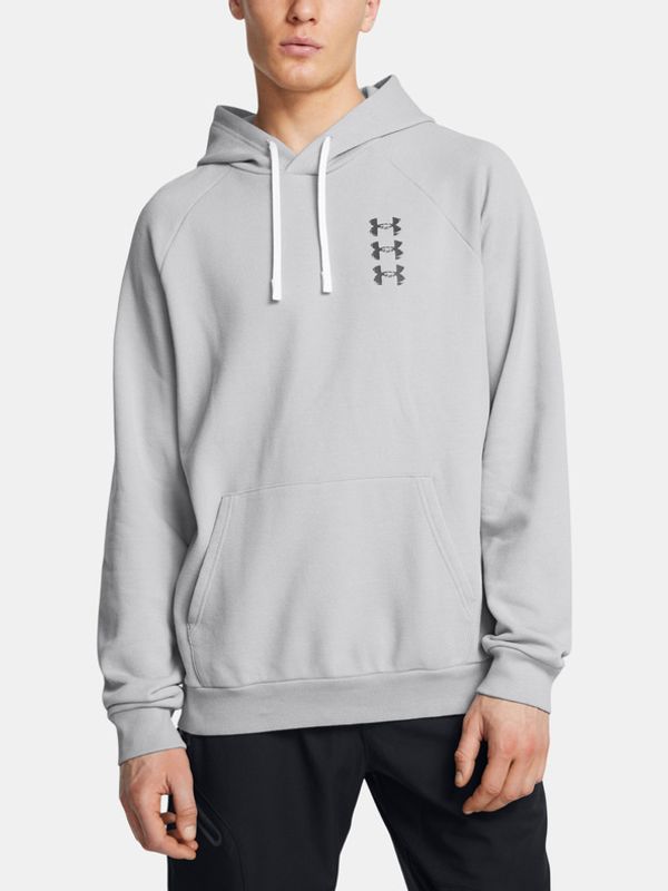 Under Armour Under Armour UA Rival Flc Txtr SND Hoodie Sweatshirt Siv