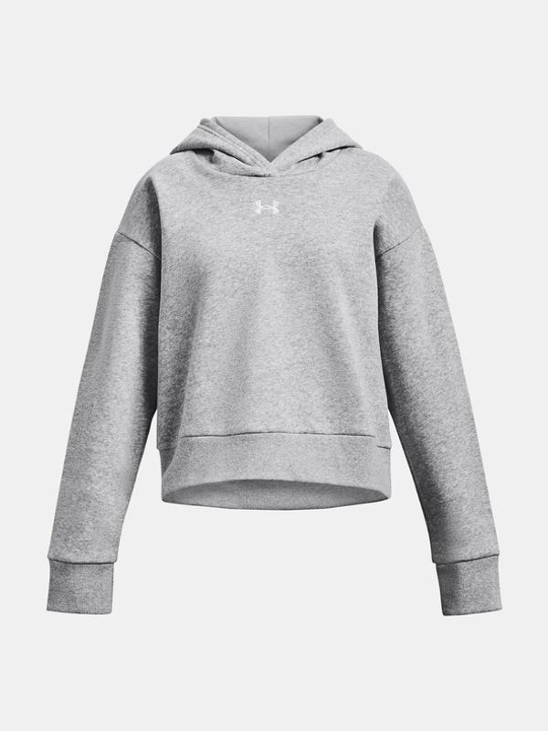 Under Armour Under Armour UA Rival Fleece Crop Hoodie Суитшърт детски Siv