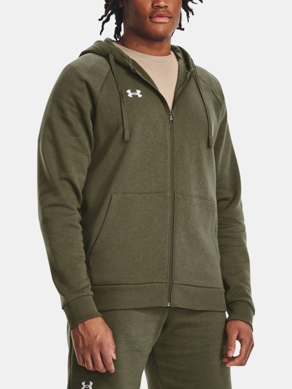 Under Armour Under Armour UA Rival Fleece FZ Hoodie Sweatshirt Zelen