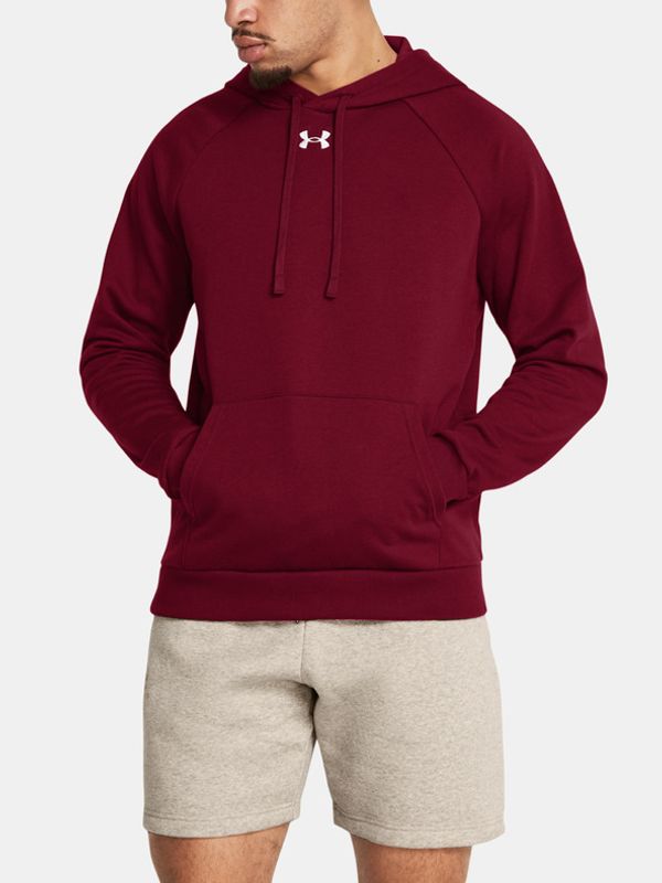 Under Armour Under Armour UA Rival Fleece Hoodie Sweatshirt Cherven