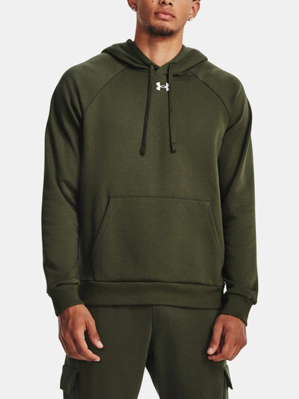 Under Armour Under Armour UA Rival Fleece Hoodie Sweatshirt Zelen
