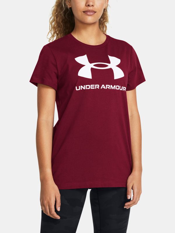 Under Armour Under Armour UA Rival Logo SS T-shirt Cherven