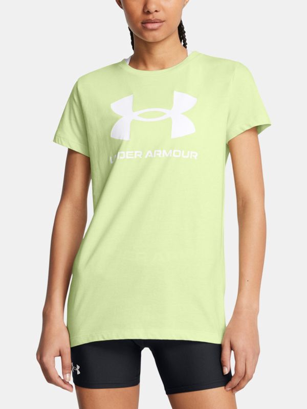 Under Armour Under Armour UA Rival Logo SS T-shirt Zelen