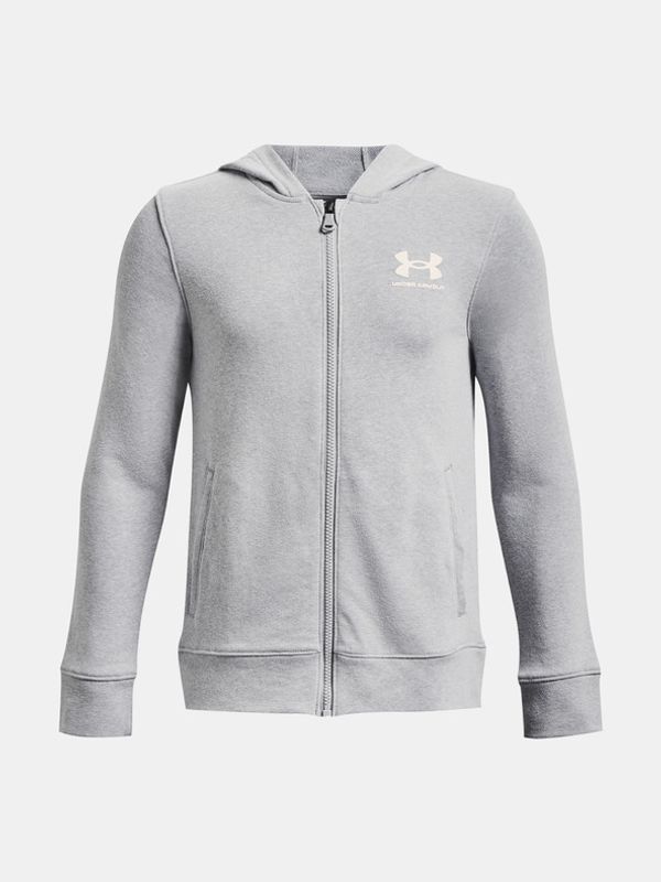 Under Armour Under Armour UA Rival Terry FZ Hoodie Суитшърт детски Siv