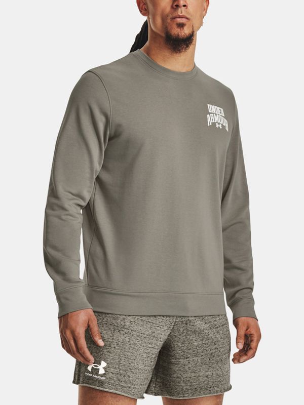Under Armour Under Armour UA Rival Terry Graphic Crew Sweatshirt Zelen