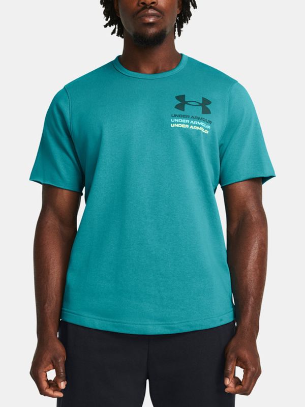 Under Armour Under Armour UA Rival Terry SS Colorblock T-shirt Sin