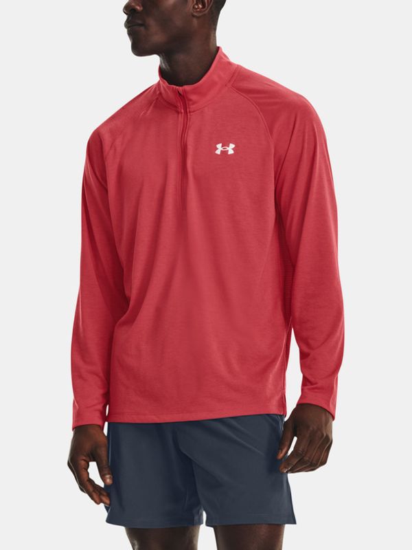 Under Armour Under Armour UA STREAKER HALF ZIP T-shirt Cherven
