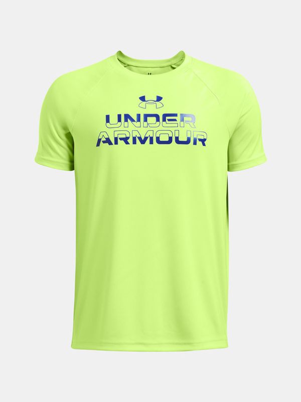 Under Armour Under Armour UA Tech Split Wordmark SS T-shirt Zelen