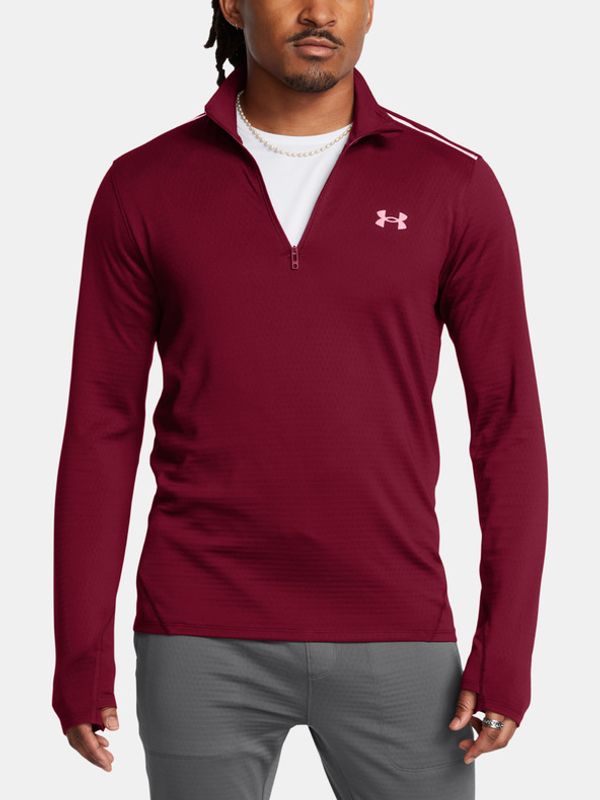 Under Armour Under Armour UA Vanish CW 1/4 Zip T-shirt Cherven