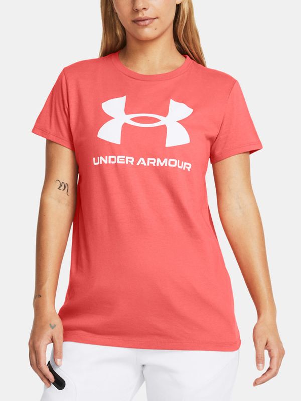 Under Armour Under Armour UA W Sportstyle Logo SS T-shirt Cherven