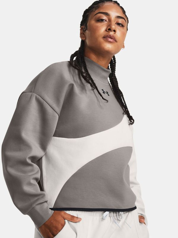 Under Armour Under Armour Unstoppable Flc Crop Crew Sweatshirt Siv
