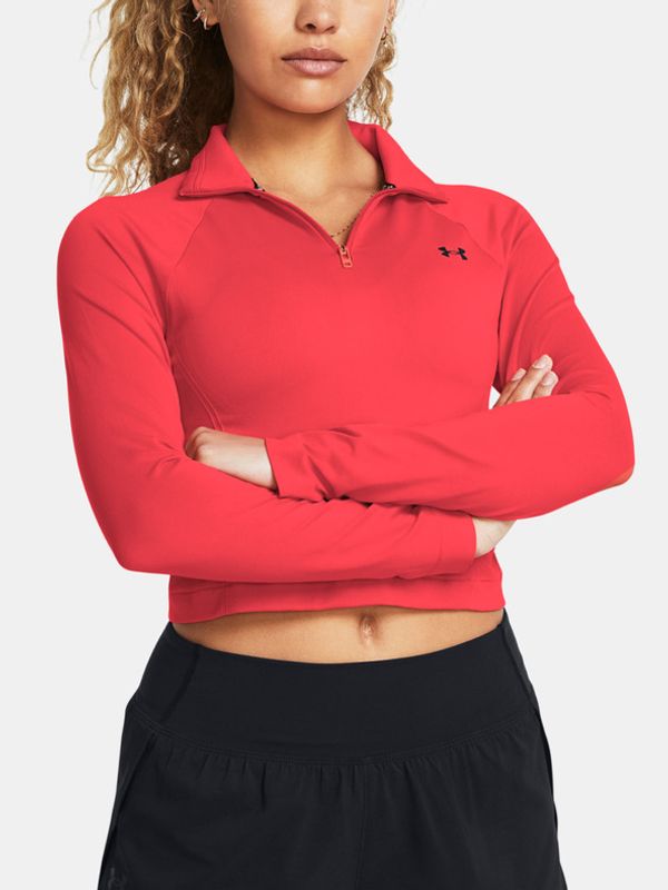 Under Armour Under Armour Vanish Seamless 1/4 Zip Crop T-shirt Cherven
