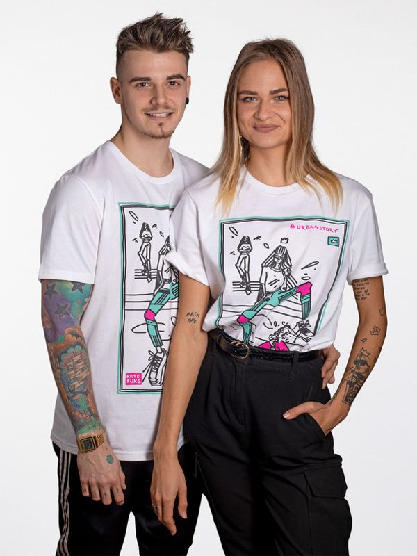 UrbanStory UrbanStory T-shirt Byal