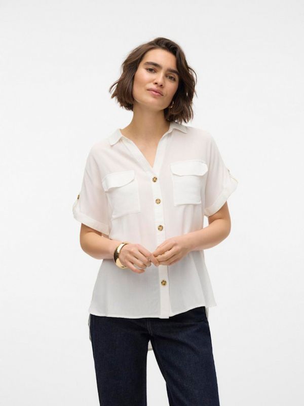 Vero Moda Vero Moda Bumpy Риза Byal