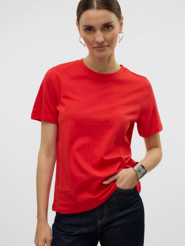 Vero Moda Vero Moda Paulina T-shirt Cherven