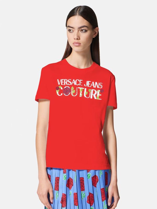 Versace Jeans Couture Versace Jeans Couture T-shirt Cherven