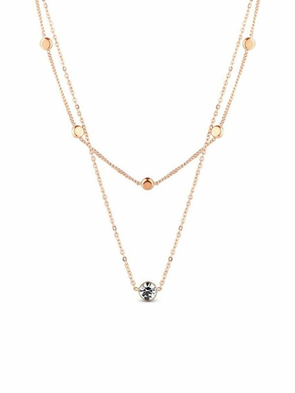 Vuch Vuch Elista Rose Gold Колие Zlaten