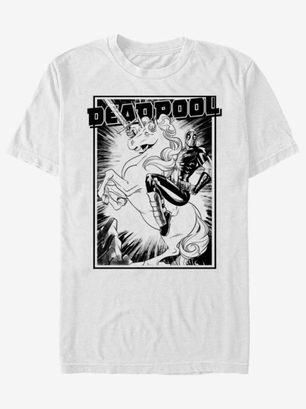 ZOOT.Fan ZOOT.Fan Deadpool Fantasy Marvel T-shirt Byal