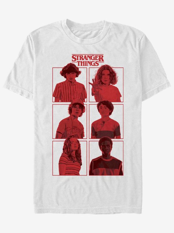 ZOOT.Fan ZOOT.Fan Netflix Postavy Stranger Things T-shirt Byal
