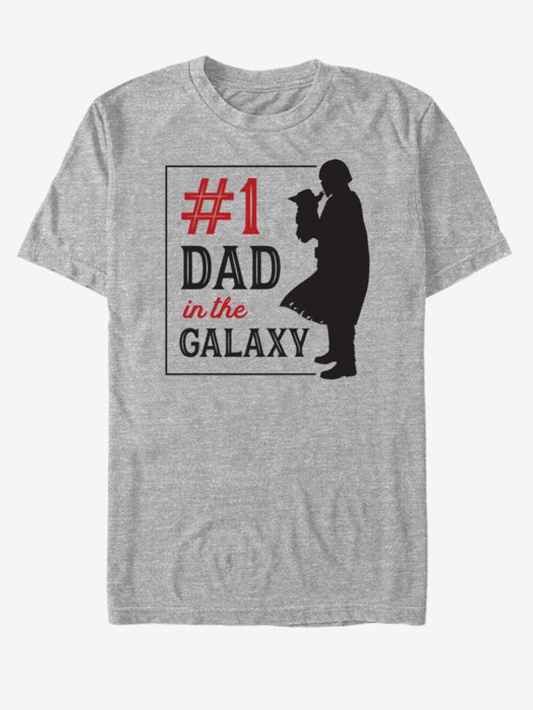 ZOOT.Fan ZOOT.Fan Star Wars Mando Silhouette T-shirt Siv