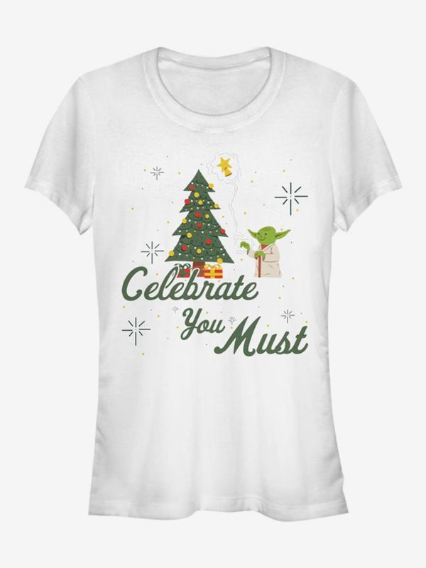 ZOOT.Fan ZOOT.Fan Star Wars Mr. Yoda - Celebrate You Must T-shirt Byal